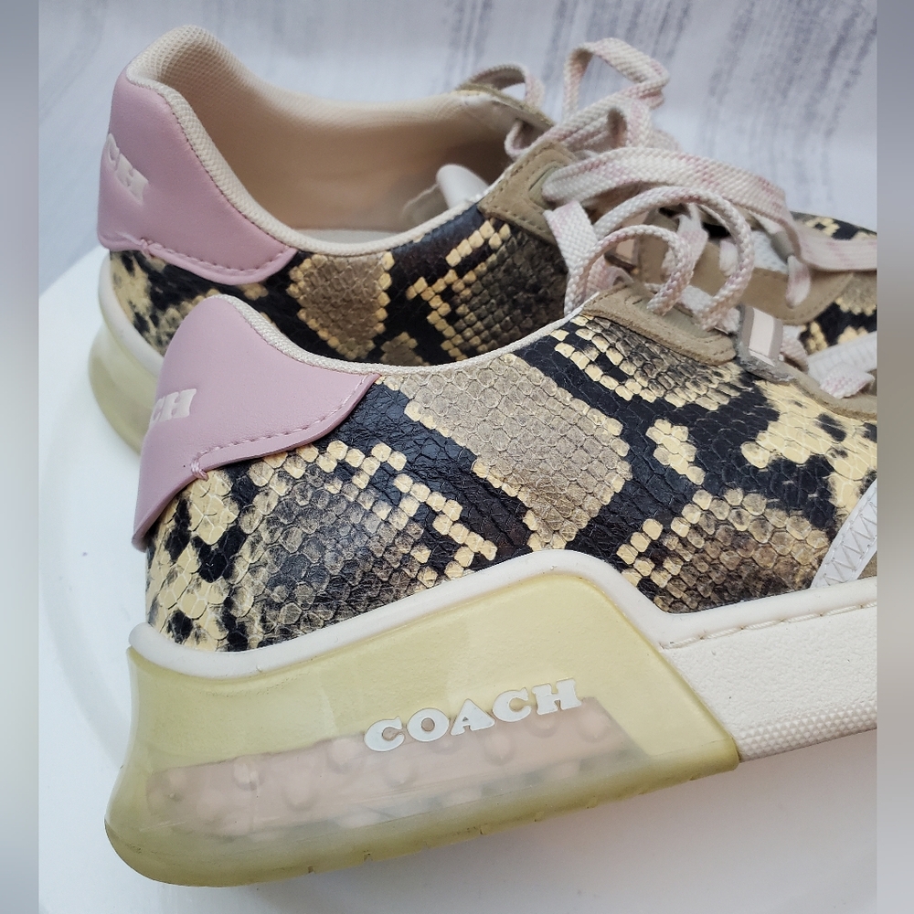 COACH Citysole Court Leather Sneaker - Beechwood/ Aurora Sz 10B - Picture 9 of 14